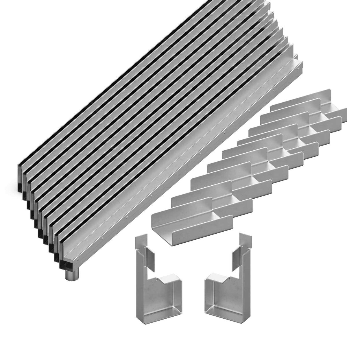EROslot Schlitzrinne - 10m Komplett Set.