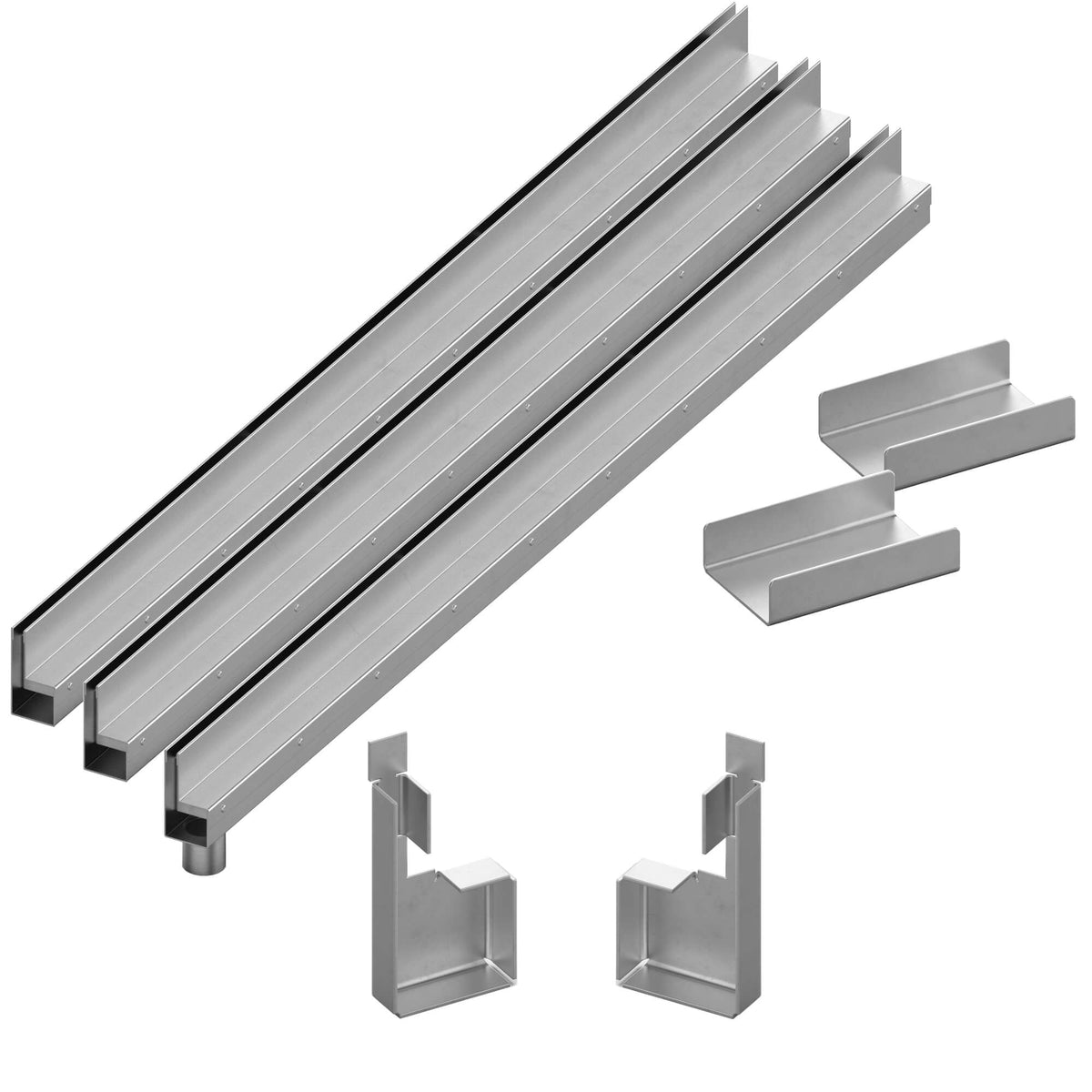 EROslot Schlitzrinne - 3m Komplett Set.