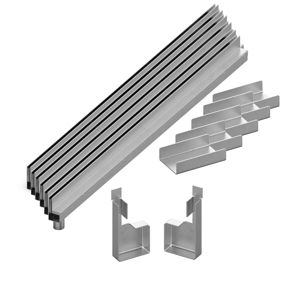 EROslot Schlitzrinne - 6m Komplett Set.