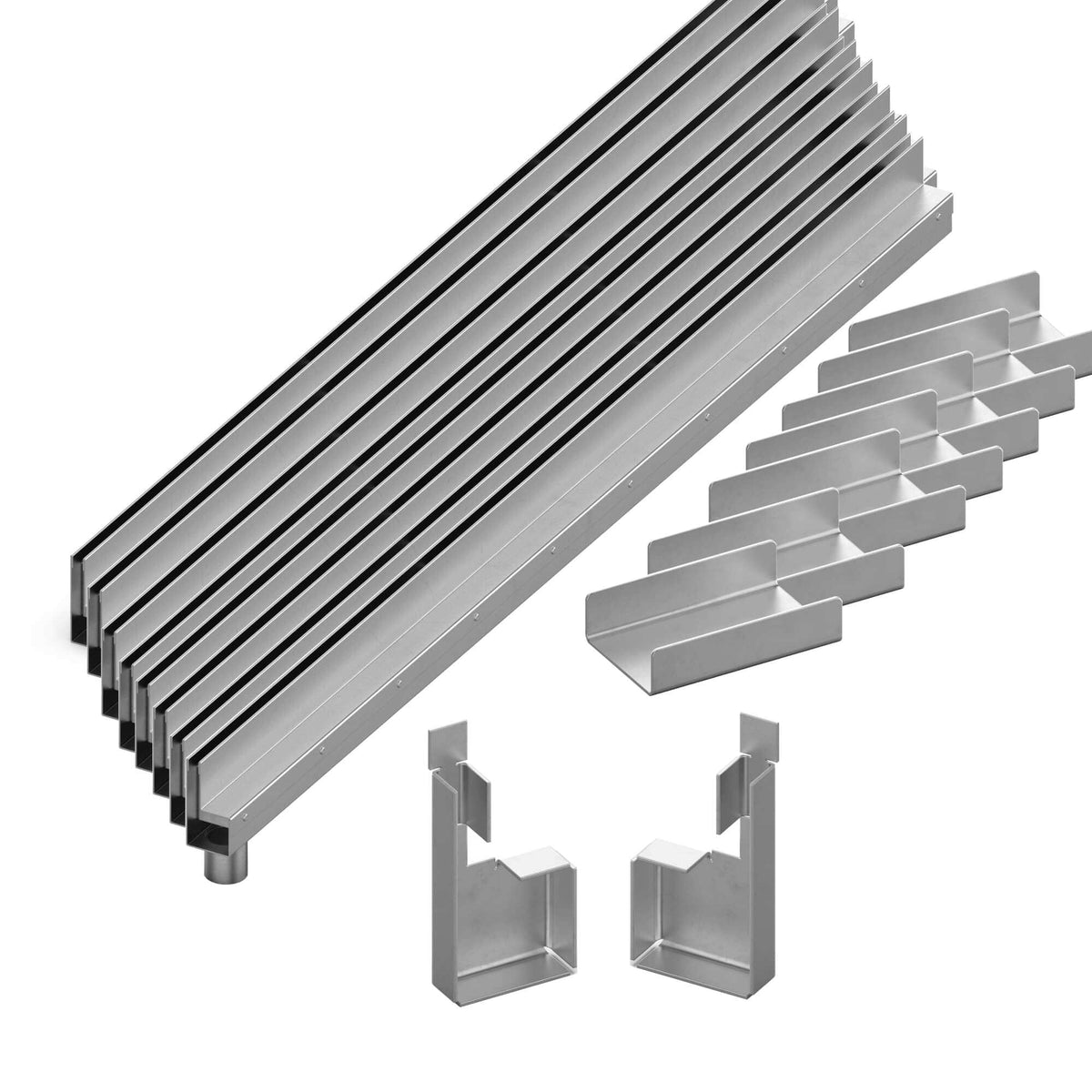 EROslot Schlitzrinne - 8m Komplett Set.