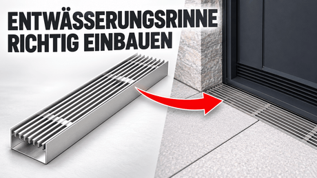Einbauanleitung für Emslandrost Entwässerungsrinnen