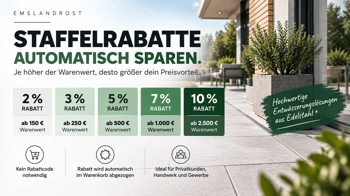 Staffelrabatte bei Emslandrost